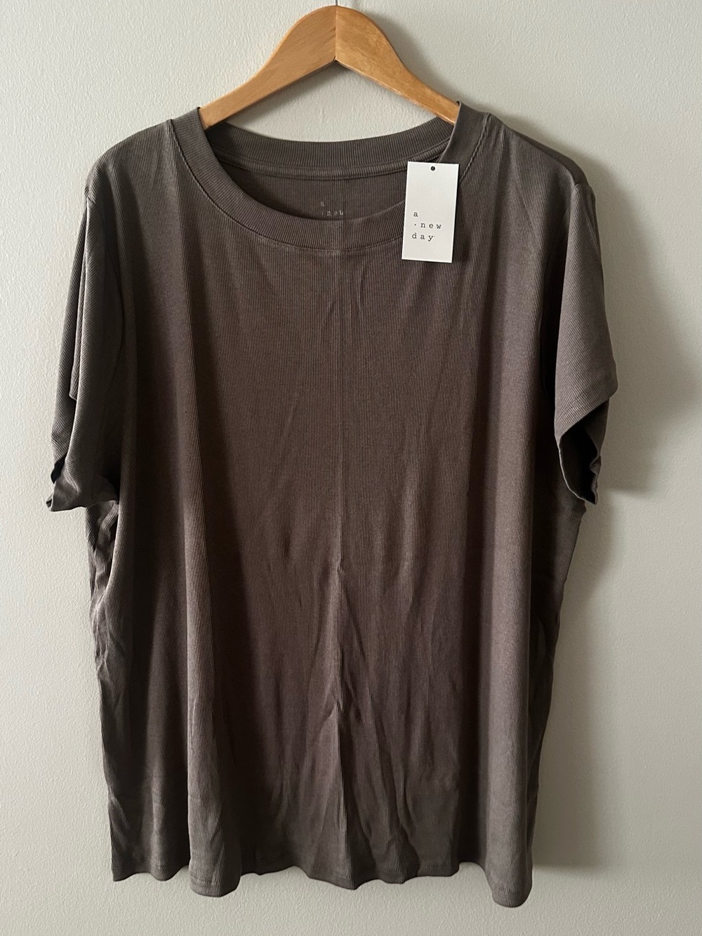 a new day Men's Crewneck Tee — Charcoal Brown